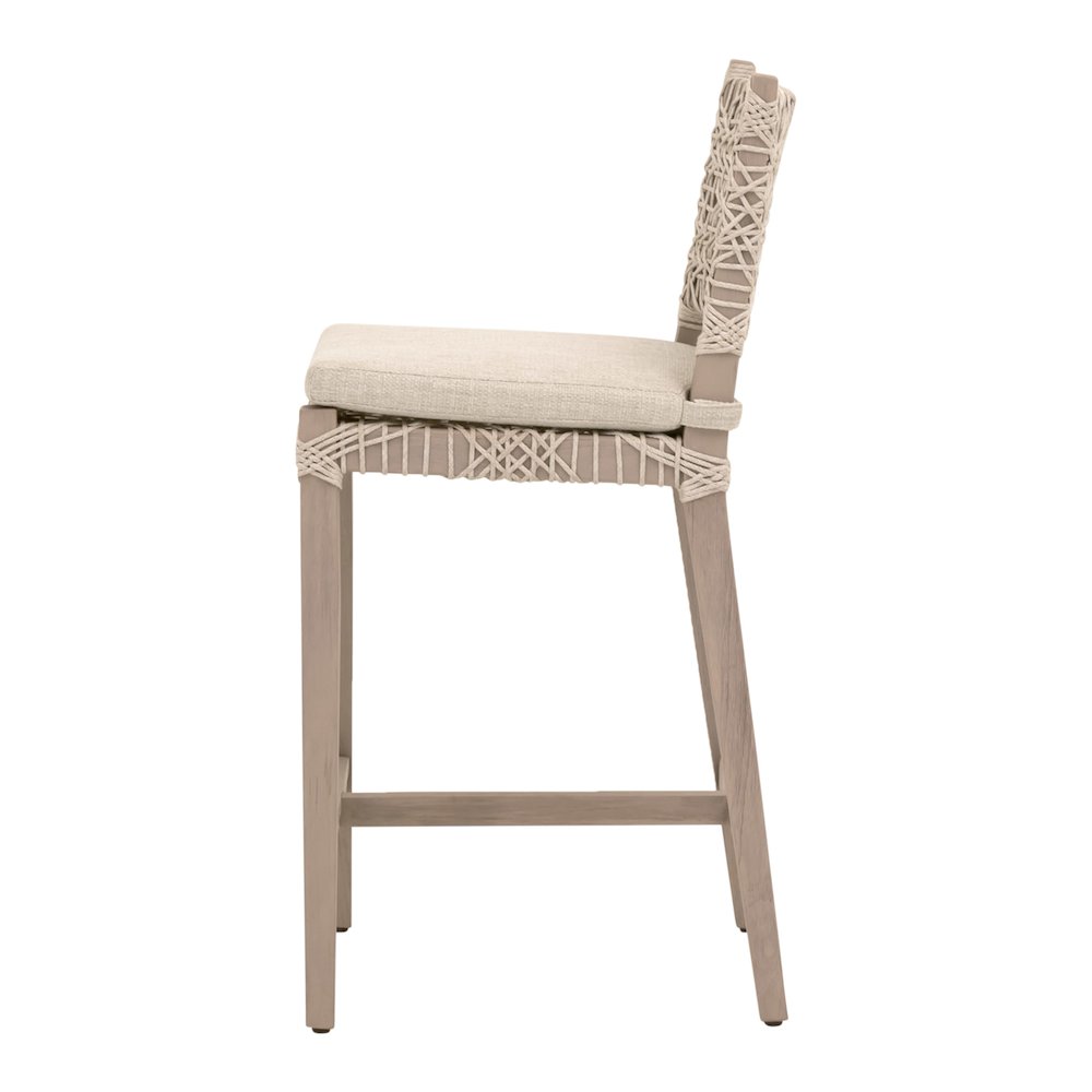 Woven - Outdoor  Transitional Costa Outdoor Counter Stool