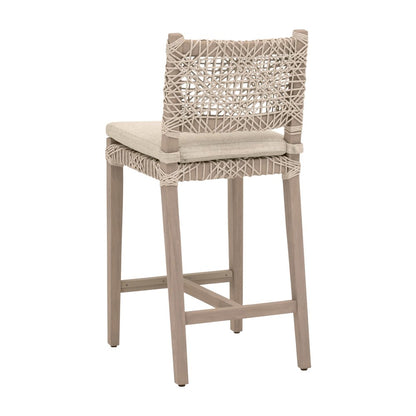 Woven - Outdoor  Transitional Costa Outdoor Counter Stool