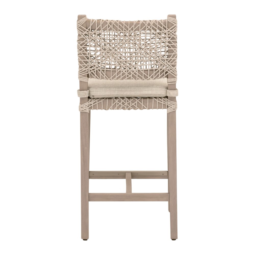 Woven - Outdoor  Transitional Costa Outdoor Counter Stool