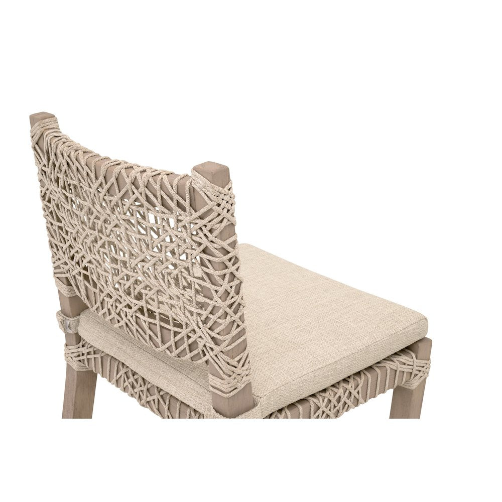 Woven - Outdoor  Transitional Costa Outdoor Counter Stool