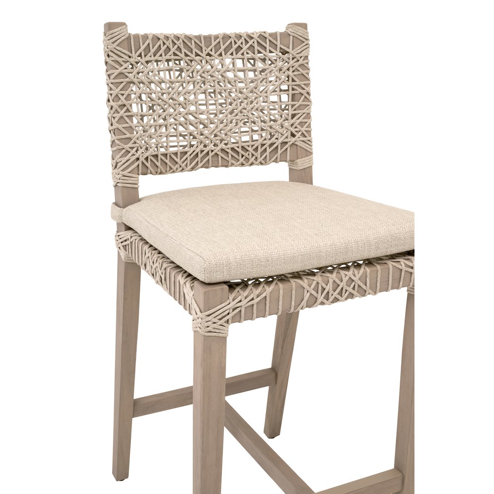 Woven - Outdoor  Transitional Costa Outdoor Counter Stool