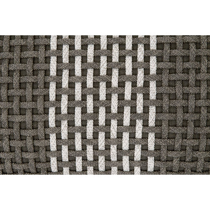 Woven Transitional Cross Accent Cube
