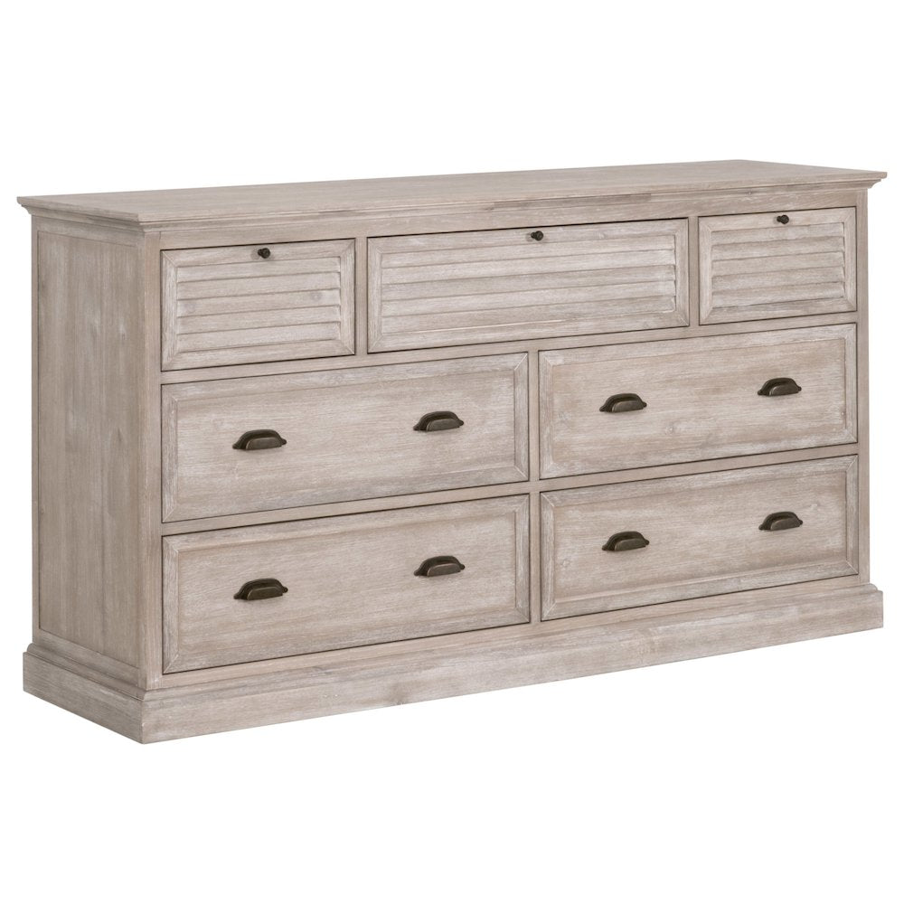 Traditions Transitional Eden 7-Drawer Media Dresser