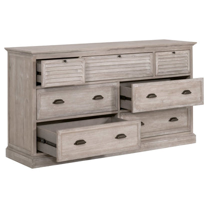 Traditions Transitional Eden 7-Drawer Media Dresser