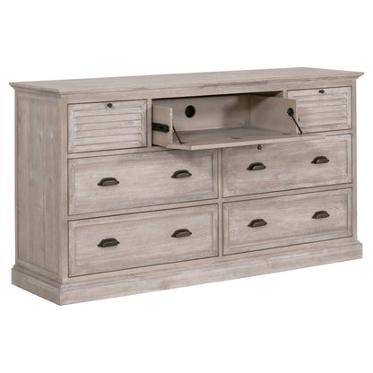 Traditions Transitional Eden 7-Drawer Media Dresser