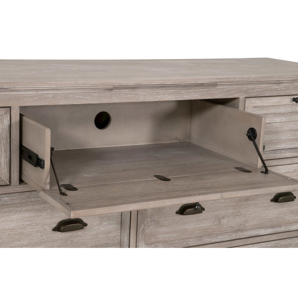 Traditions Transitional Eden 7-Drawer Media Dresser