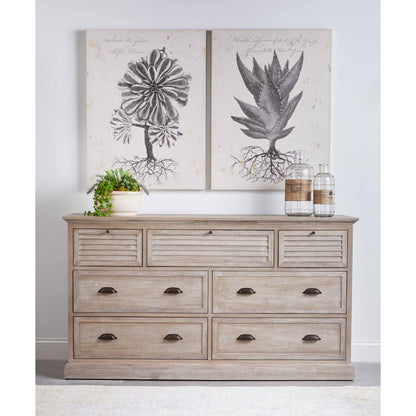 Traditions Transitional Eden 7-Drawer Media Dresser