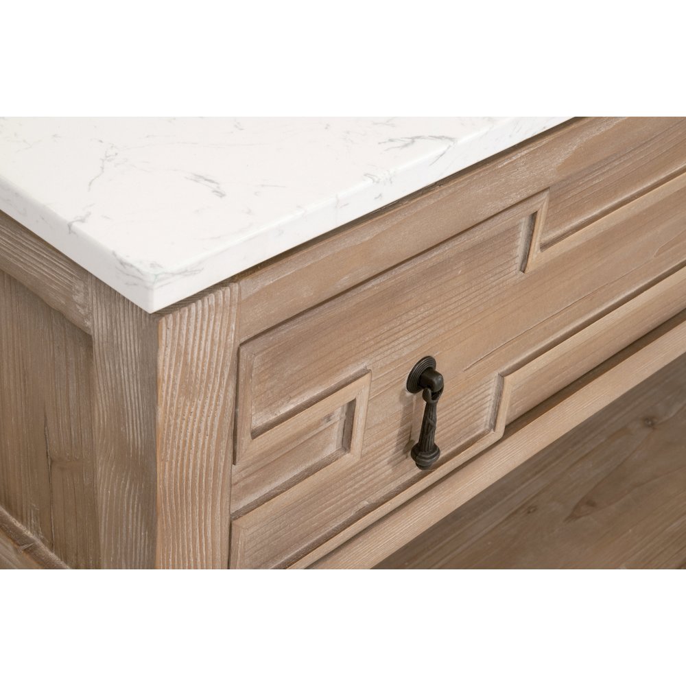 Bella Antique Transitional Emerie 2-Drawer Entry Console