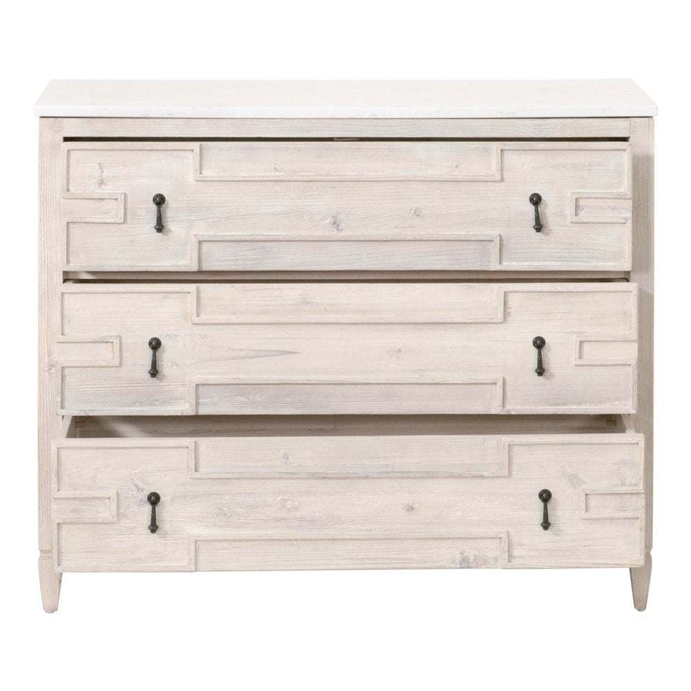 Bella Antique Transitional Emerie Entry Cabinet