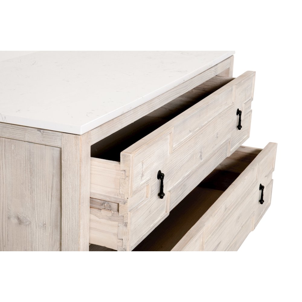 Bella Antique Transitional Emerie Entry Cabinet