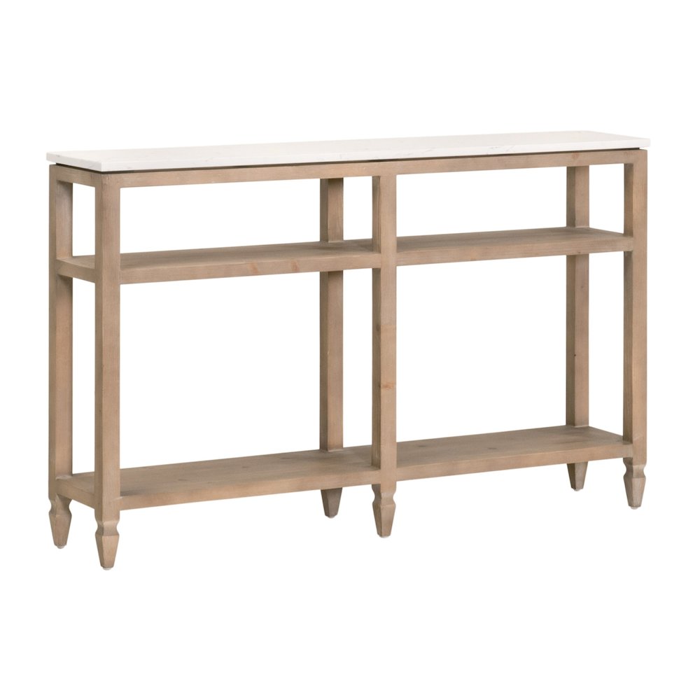Bella Antique Transitional Emerie Narrow Console Table
