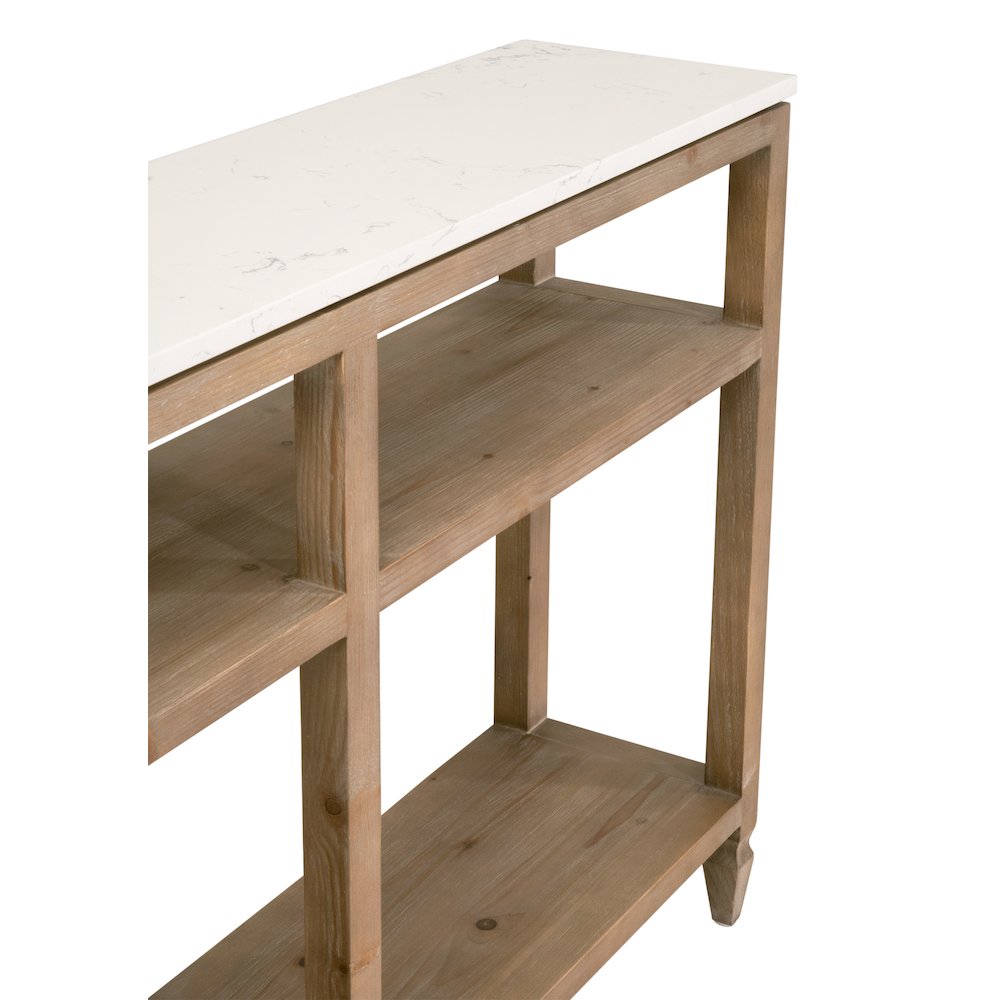 Bella Antique Transitional Emerie Narrow Console Table