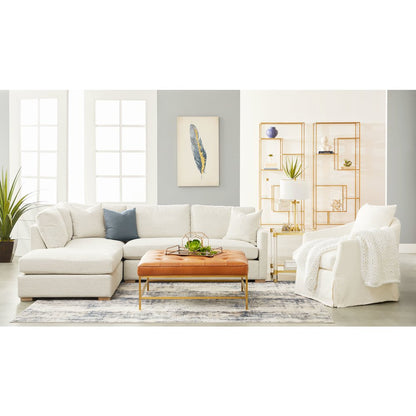 Stitch & Hand - Upholstery Transitional Faye Slipcover Swivel Club Chair