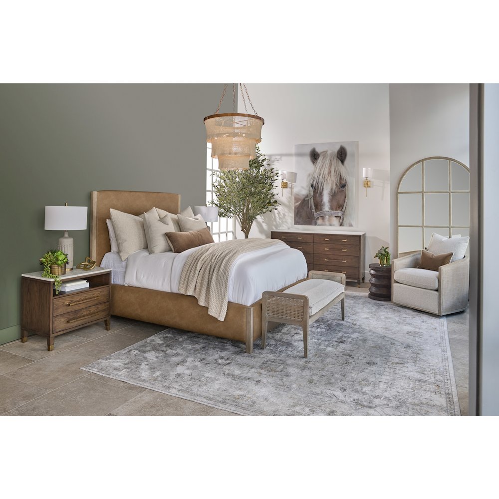 Stitch & Hand - Dining & Bedroom Transitional Grid Arched Mirror