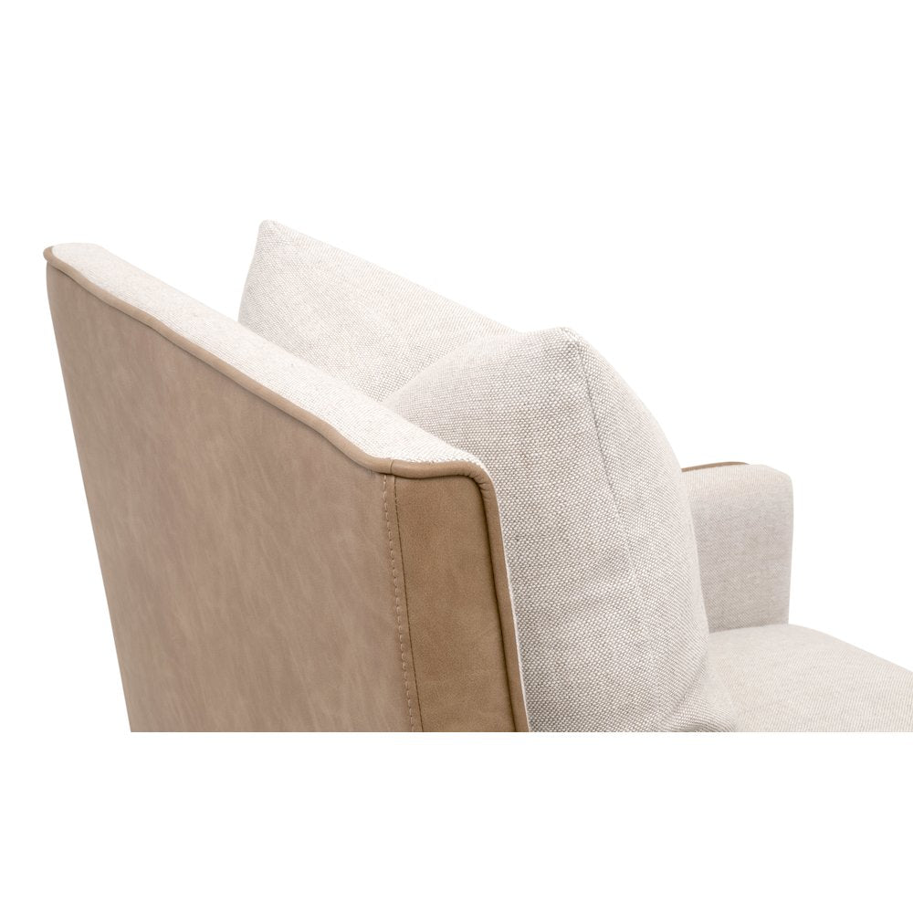 Essentials Transitional Harmony Arm Chair With Casters