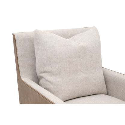 Essentials Transitional Harmony Arm Chair With Casters