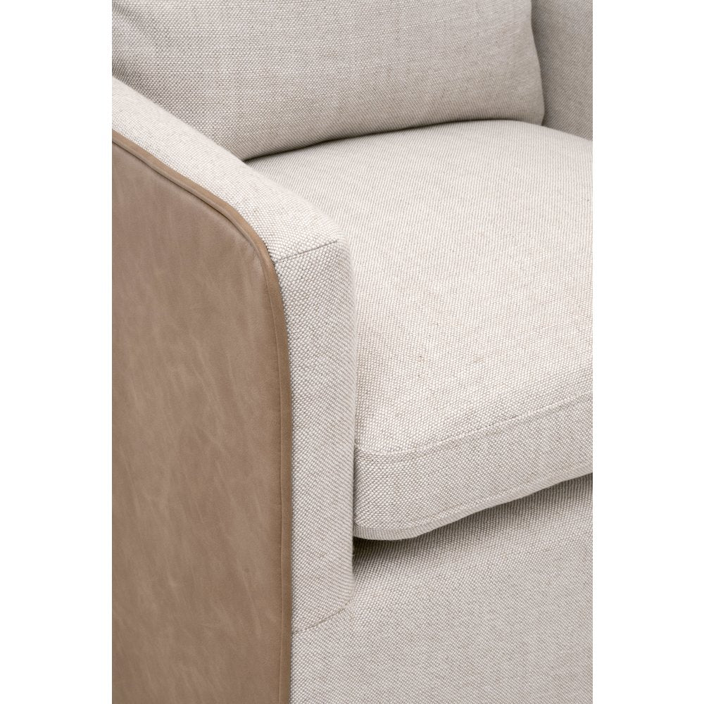 Essentials Transitional Harmony Arm Chair With Casters