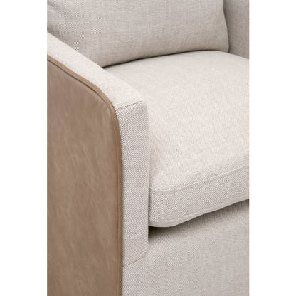 Essentials Transitional Harmony Arm Chair With Casters
