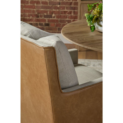 Essentials Transitional Harmony Arm Chair With Casters