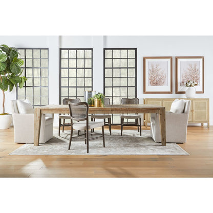 Essentials Transitional Harmony Arm Chair with Casters