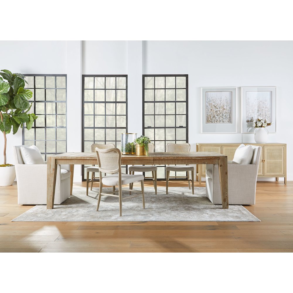 Essentials Transitional Harmony Arm Chair with Casters