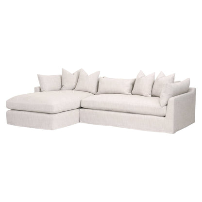 Stitch & Hand - Upholstery Transitional Haven 110" Lounge Slipcover LF Sectional