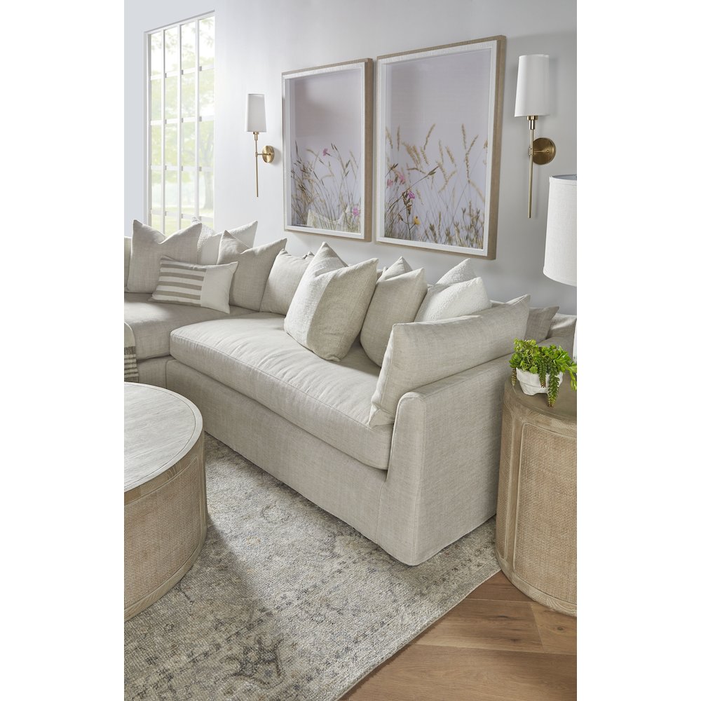 Stitch & Hand - Upholstery Transitional Haven 110" Lounge Slipcover LF Sectional