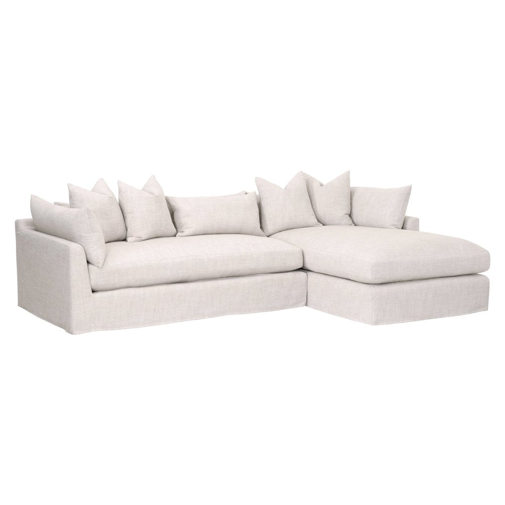 Stitch & Hand - Upholstery Transitional Haven 110" Lounge Slipcover RF Sectional