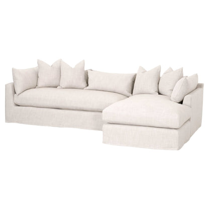 Stitch & Hand - Upholstery Transitional Haven 110" Lounge Slipcover RF Sectional