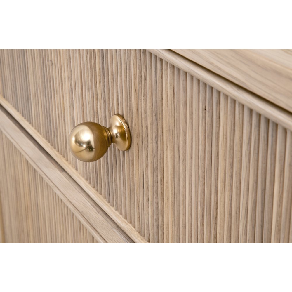 Bronze Bay Transitional Highland 2-Drawer Nightstand