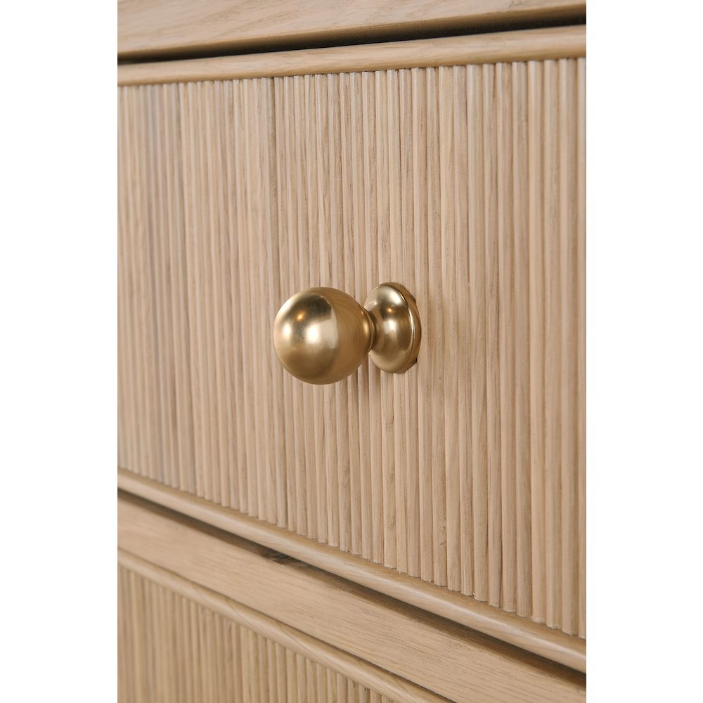 Bronze Bay Transitional Highland 2-Drawer Nightstand