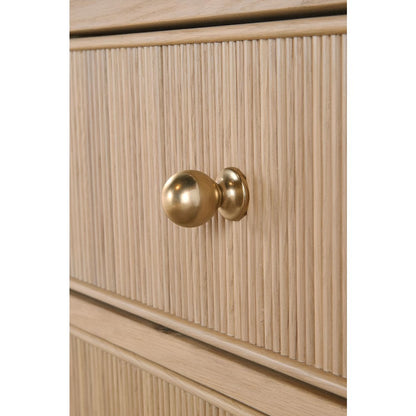 Bronze Bay Transitional Highland 2-Drawer Nightstand