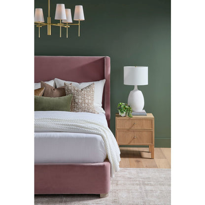 Bronze Bay Transitional Highland 2-Drawer Nightstand