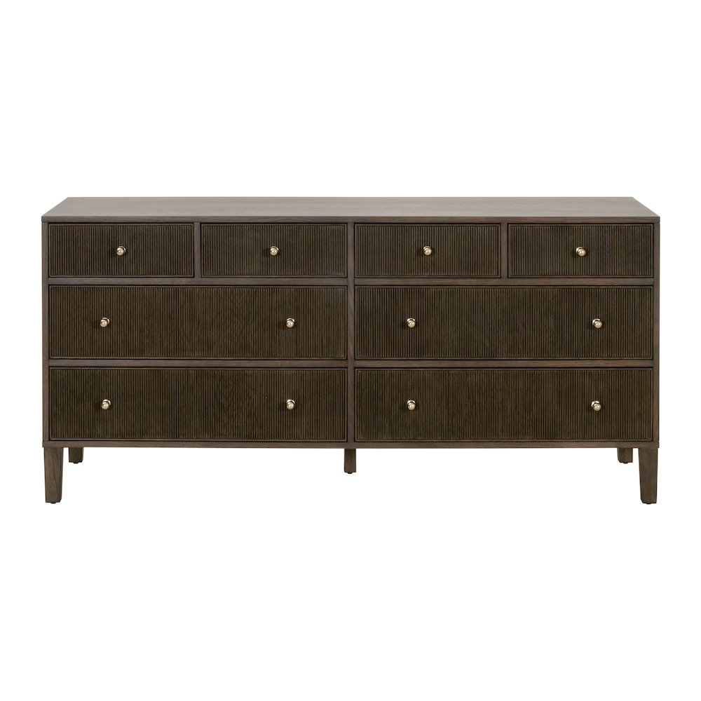 Bronze Bay Transitional Highland 8-Drawer Double Dresser