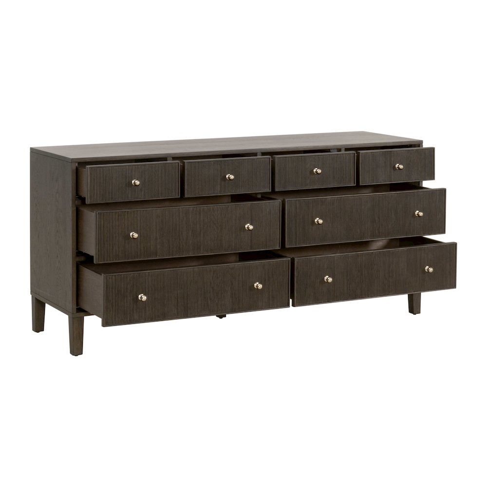 Bronze Bay Transitional Highland 8-Drawer Double Dresser