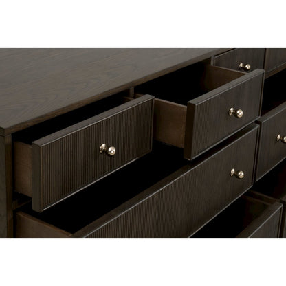 Bronze Bay Transitional Highland 8-Drawer Double Dresser