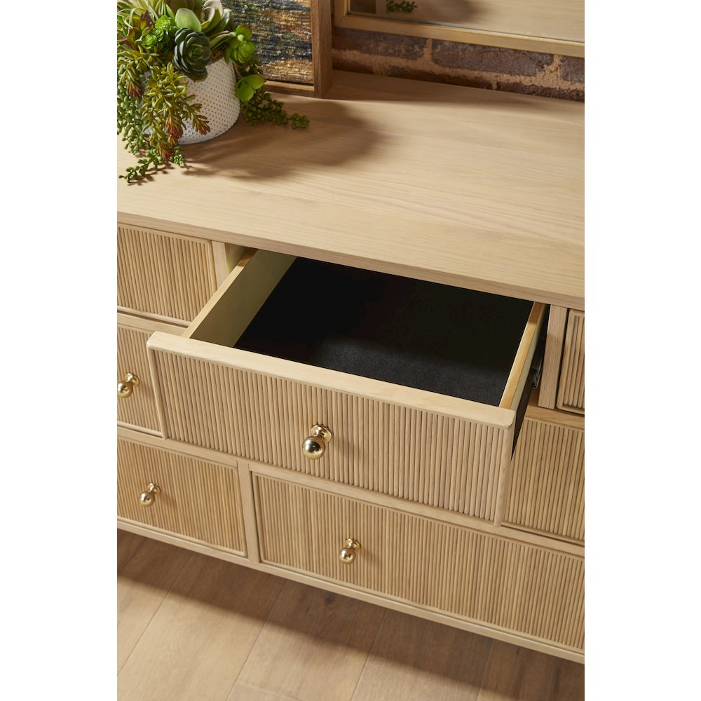 Bronze Bay Transitional Highland 8-Drawer Double Dresser