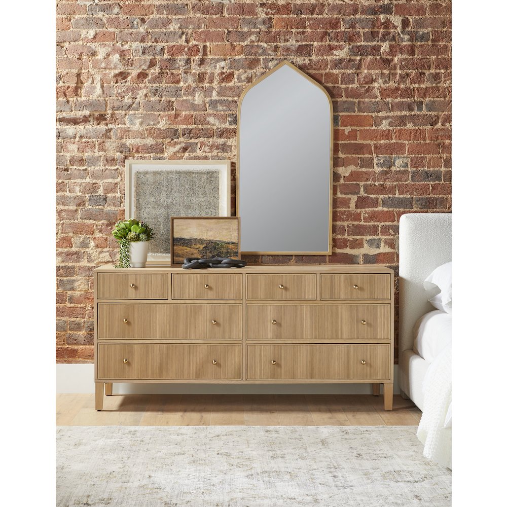 Bronze Bay Transitional Highland 8-Drawer Double Dresser