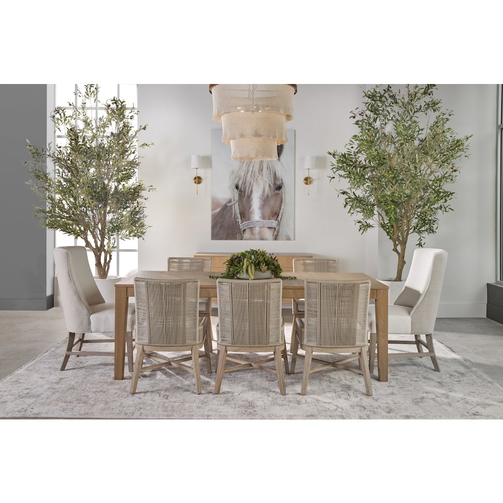 Bronze Bay Transitional Highland Extension Dining Table