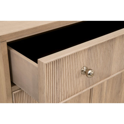 Bronze Bay Transitional Highland Media Sideboard