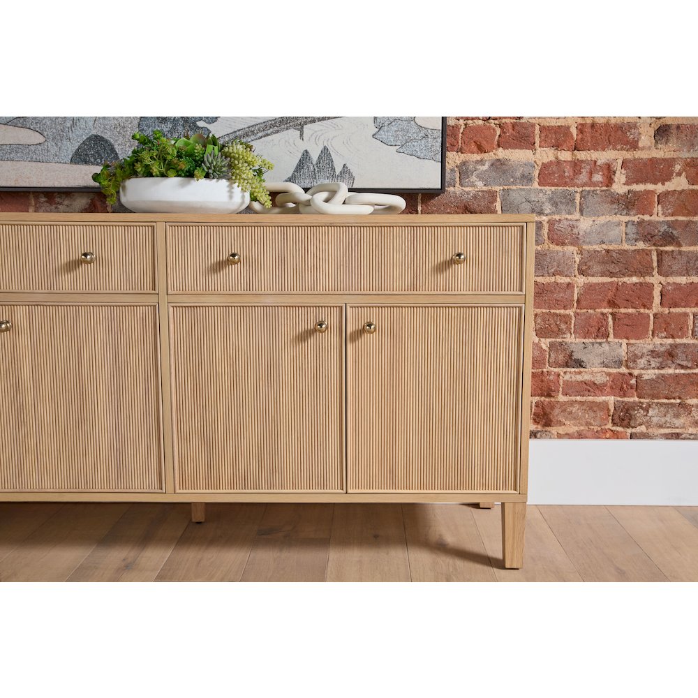 Bronze Bay Transitional Highland Media Sideboard