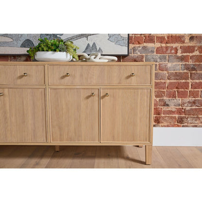 Bronze Bay Transitional Highland Media Sideboard