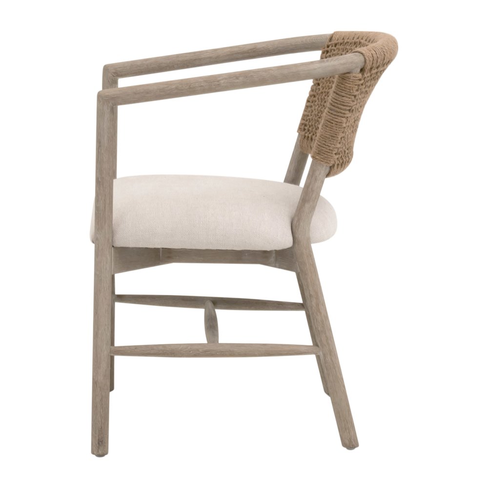 Transitional Juxtaposition Accent Chair