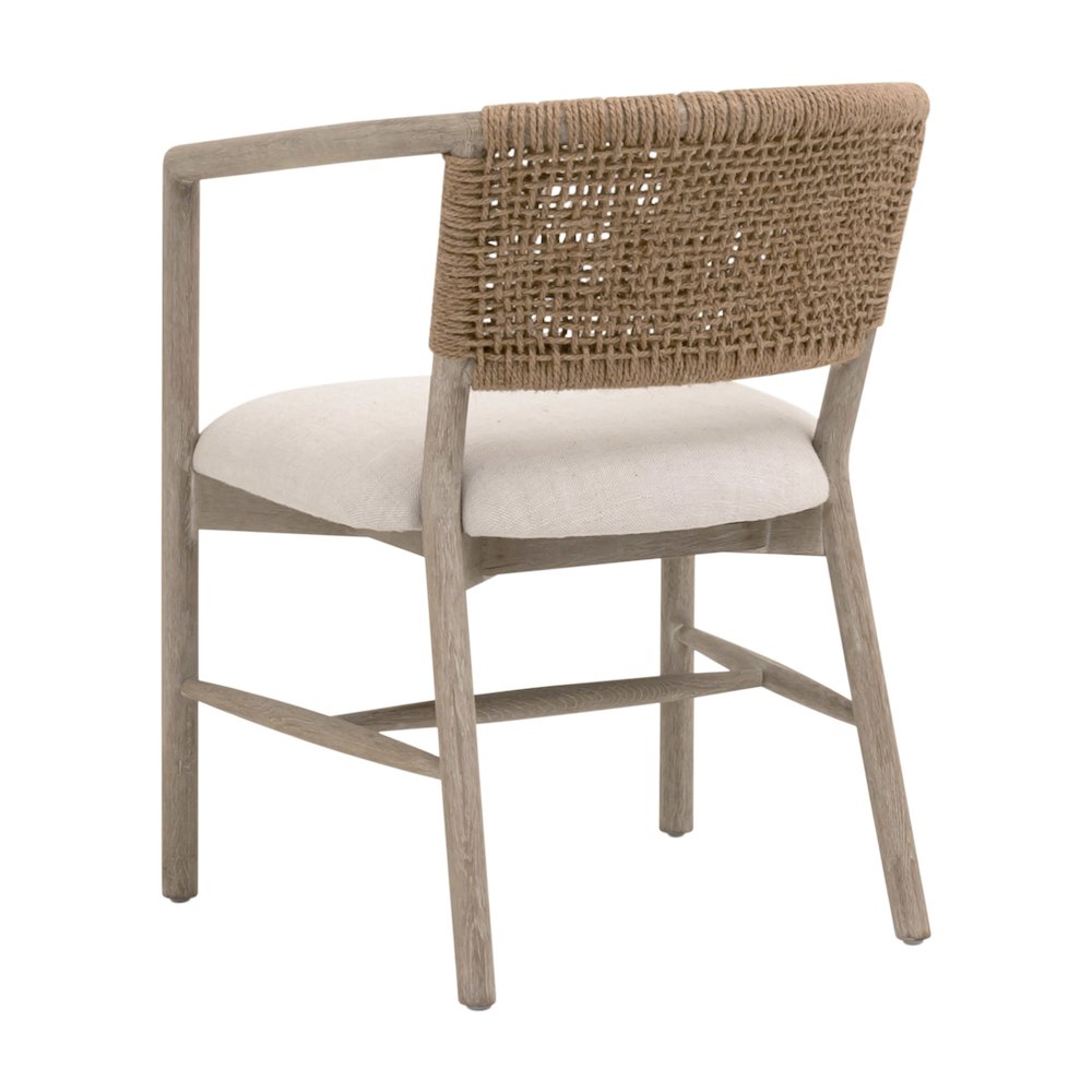 Transitional Juxtaposition Accent Chair
