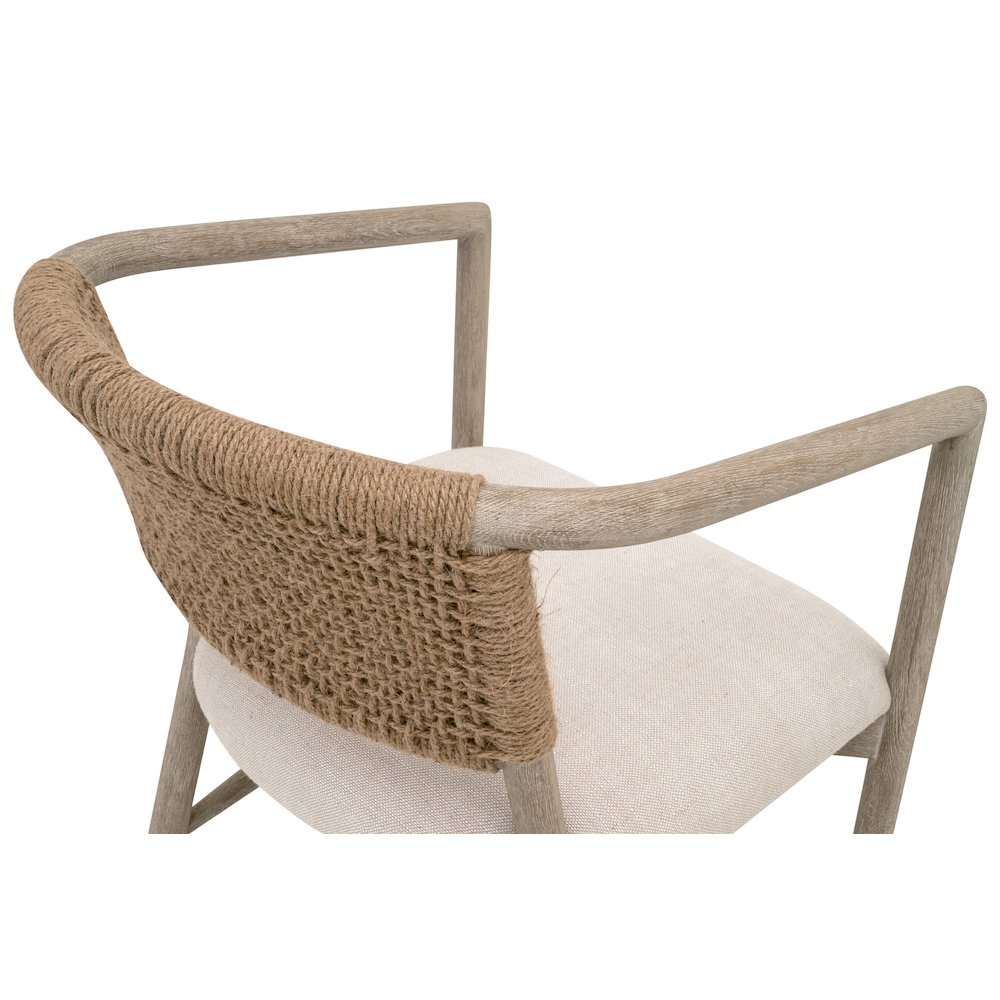 Transitional Juxtaposition Accent Chair