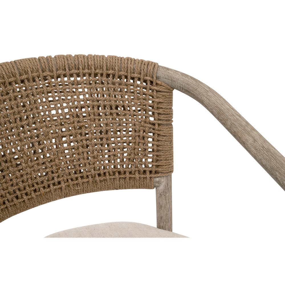 Transitional Juxtaposition Accent Chair