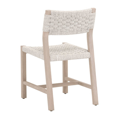 Woven - Outdoor  Transitional Kitts Indoor/Outdoor Dining Chair, Set of 2