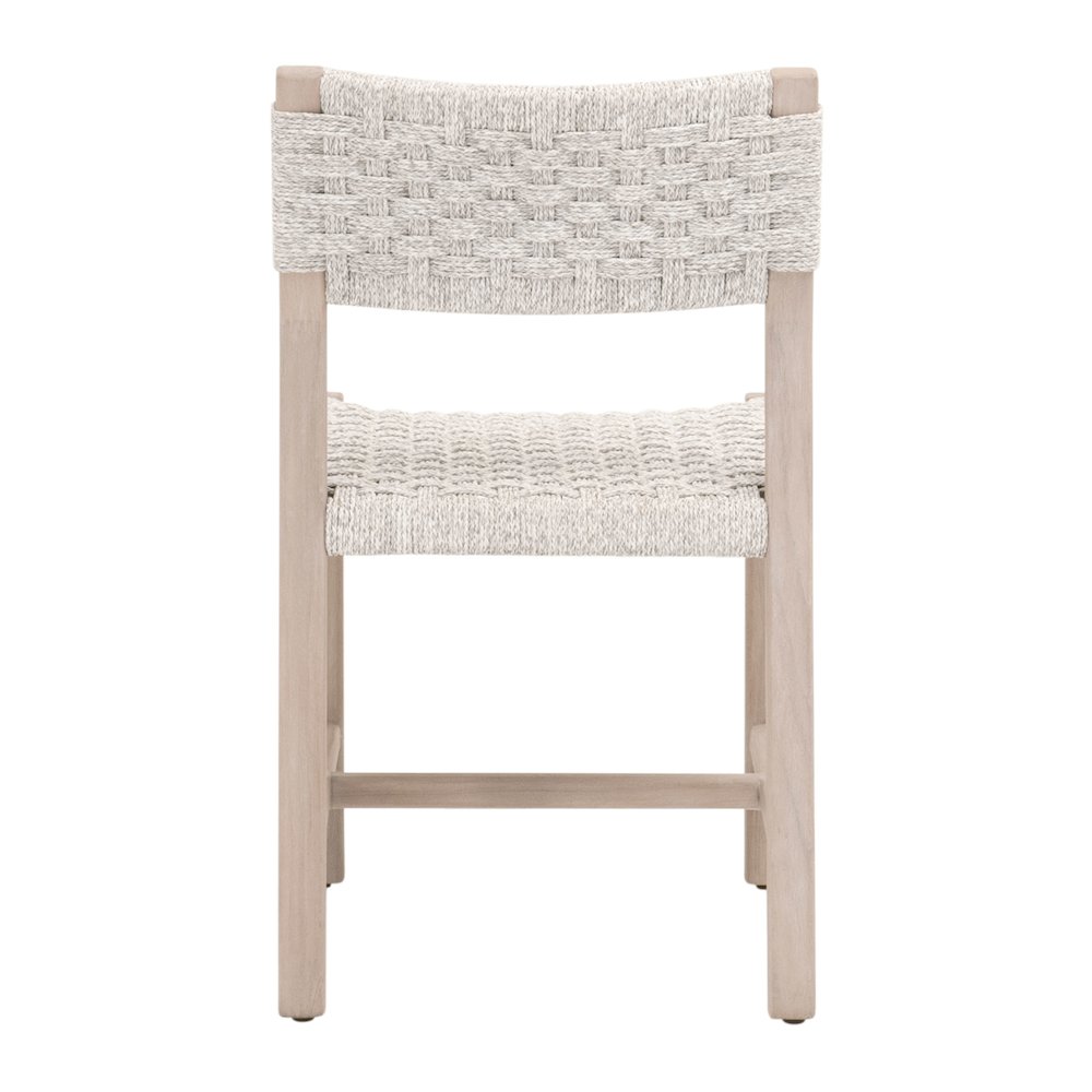 Woven - Outdoor  Transitional Kitts Indoor/Outdoor Dining Chair, Set of 2
