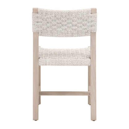 Woven - Outdoor  Transitional Kitts Indoor/Outdoor Dining Chair, Set of 2