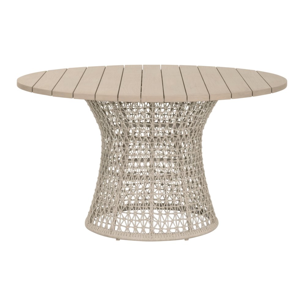 Woven - Outdoor  Transitional Knit Outdoor 54" Round Dining Table